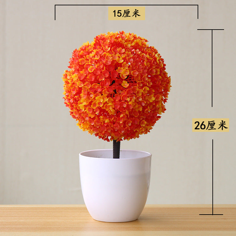 Artificial Bonsai Potted Plant — Desk Decor