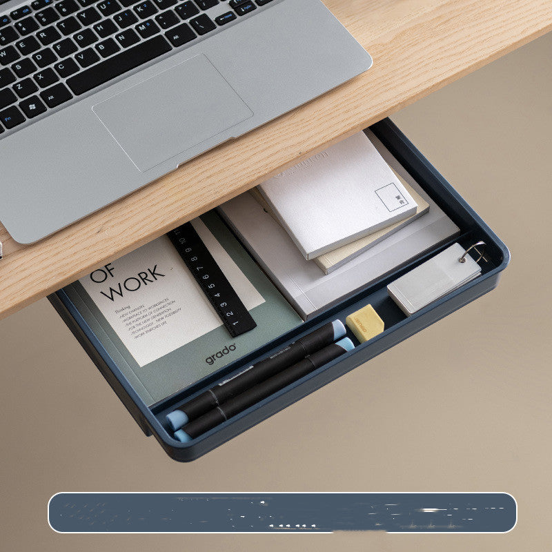 Sleek Adhesive Under Desk Organizer