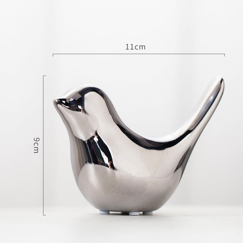 Nordic Minimalist Ceramic Bird Sculpture