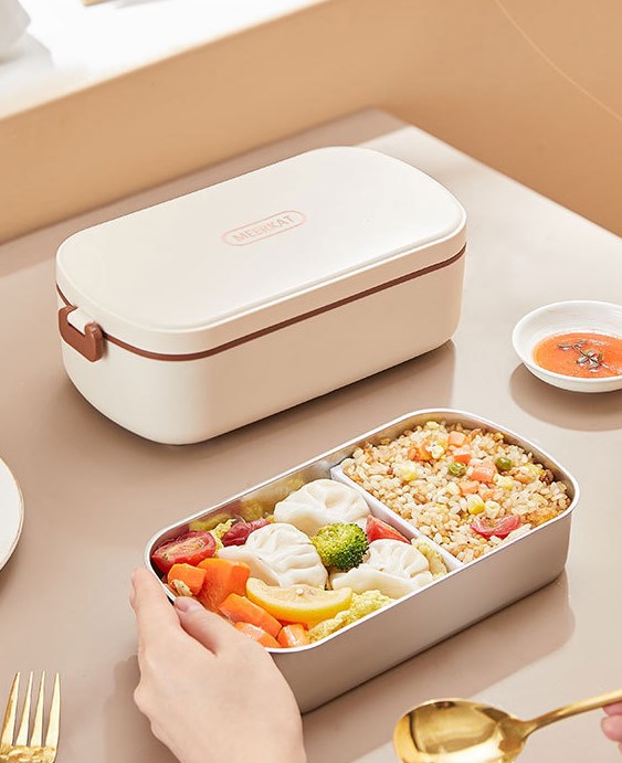 Self-Heating Stainless Steel Lunch Box
