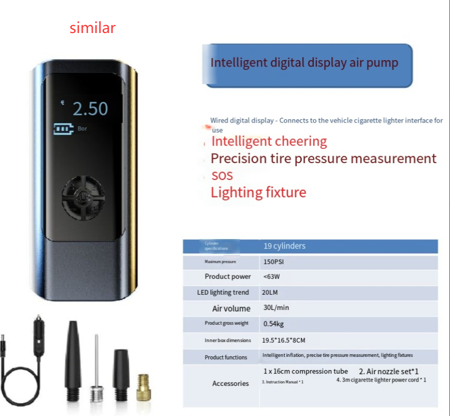 Wireless Tire Inflator for Cars