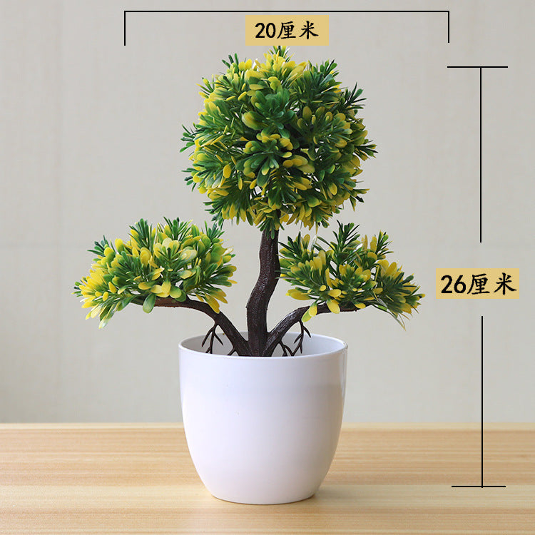 Artificial Bonsai Potted Plant — Desk Decor