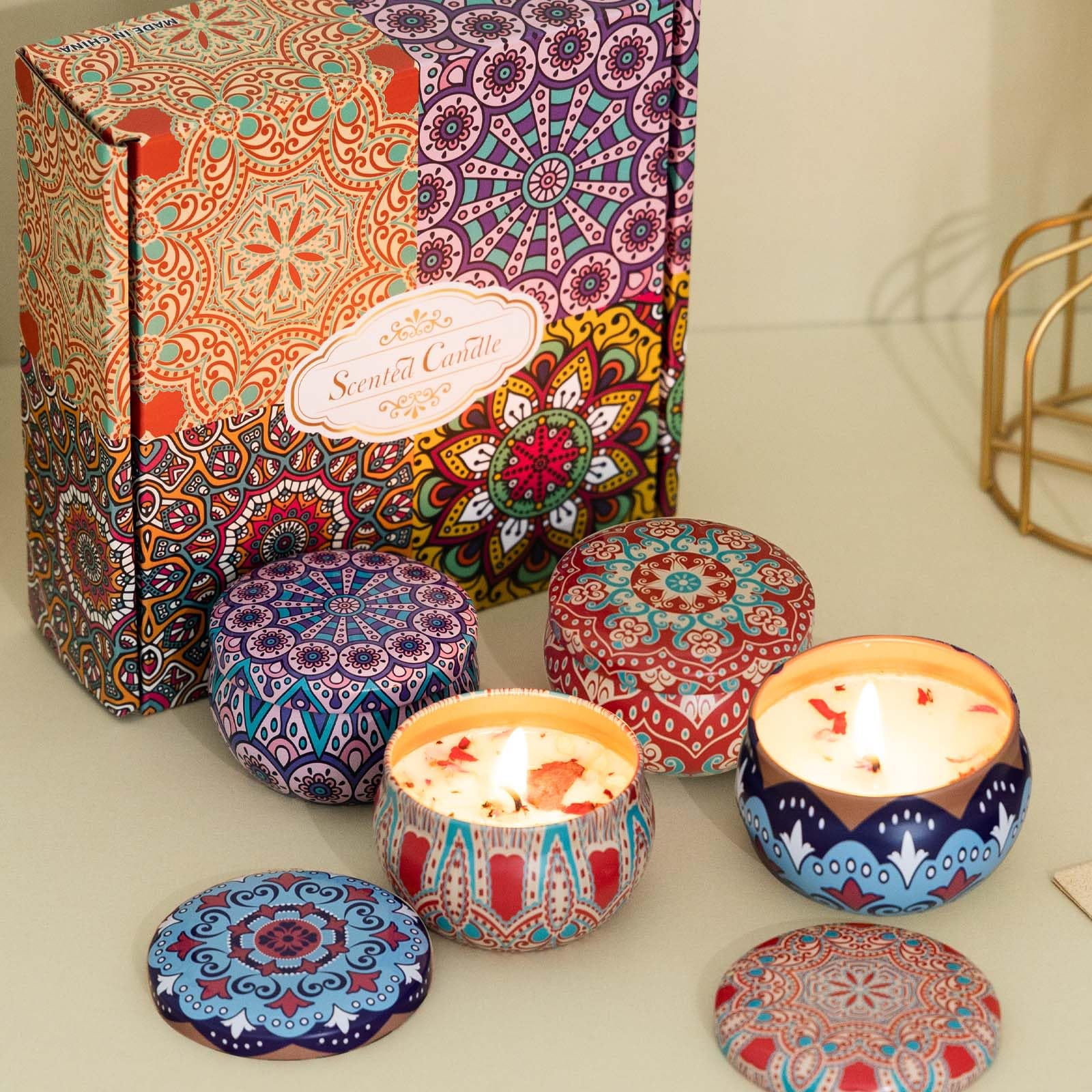 Aromatherapy Soy Wax Candles Gift Set — 4 Pack, 2.5 oz