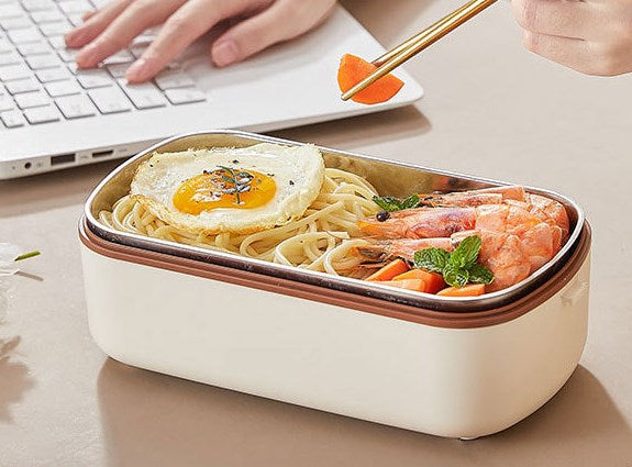 Self-Heating Stainless Steel Lunch Box