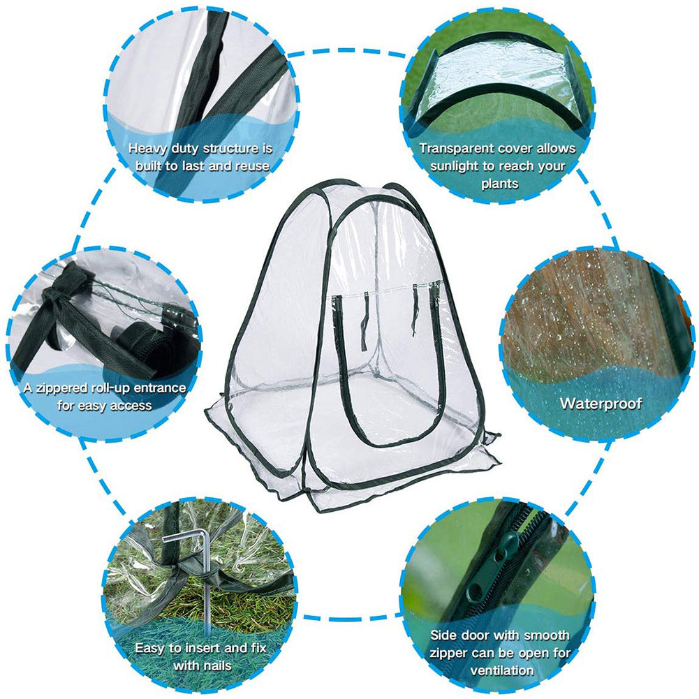 Foldable Portable Mini Greenhouse — 70x70x80cm
