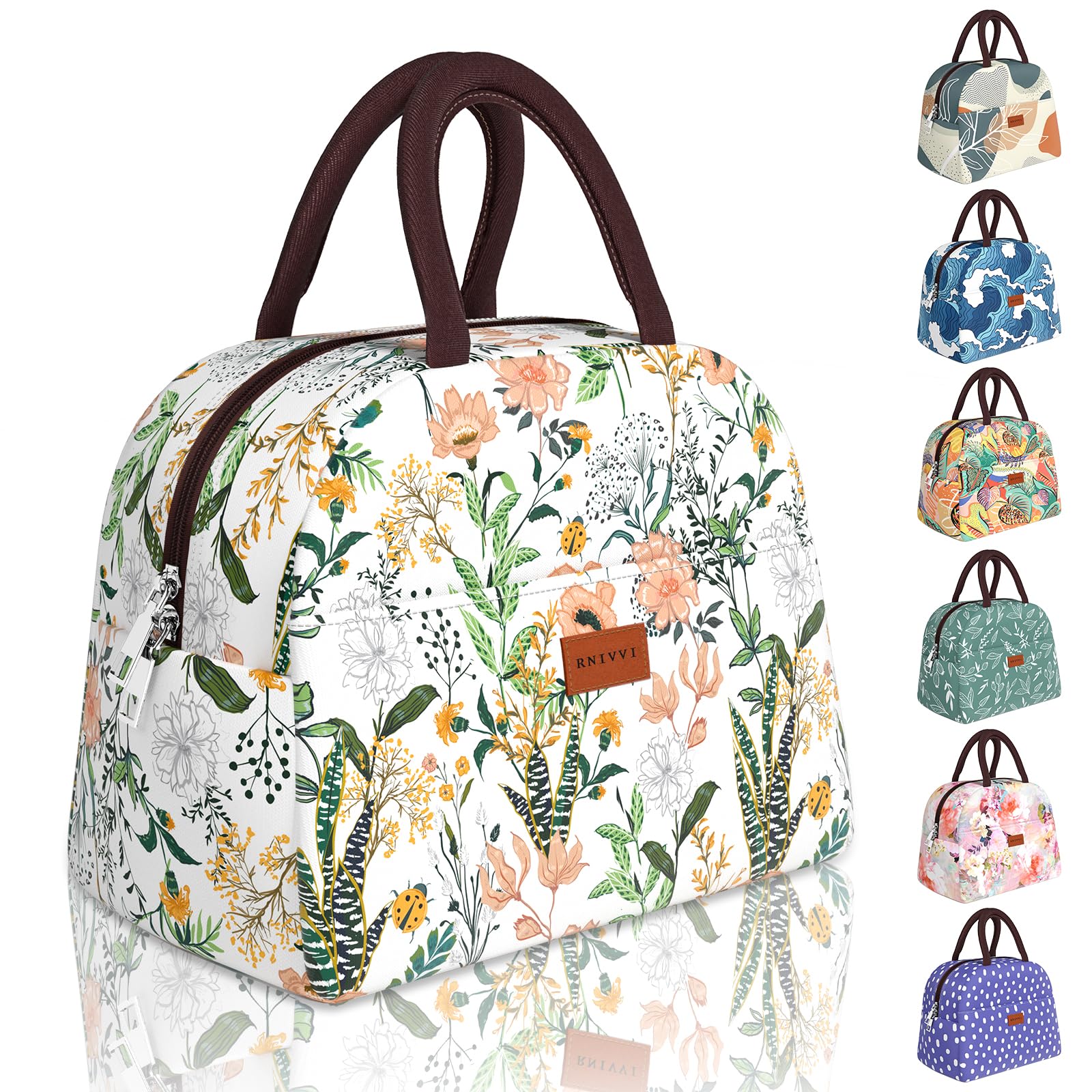 Cute Flower Insulated Lunch Bag