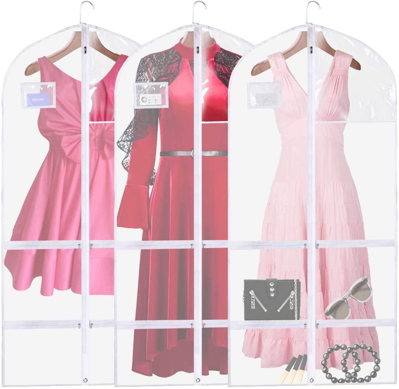 Clear Garment Bags for Dance & Travel — Set of 3