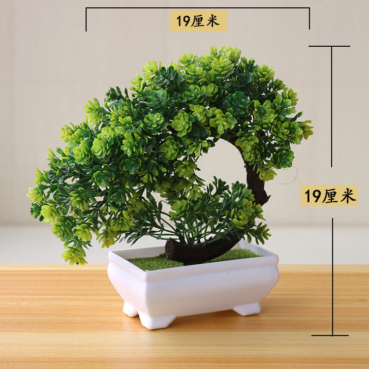 Artificial Bonsai Potted Plant — Desk Decor