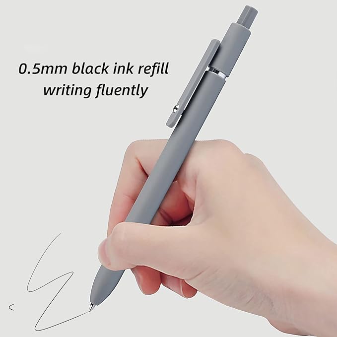 SmoothWrite Black Gel Pens — 5 Pack, 0.5mm