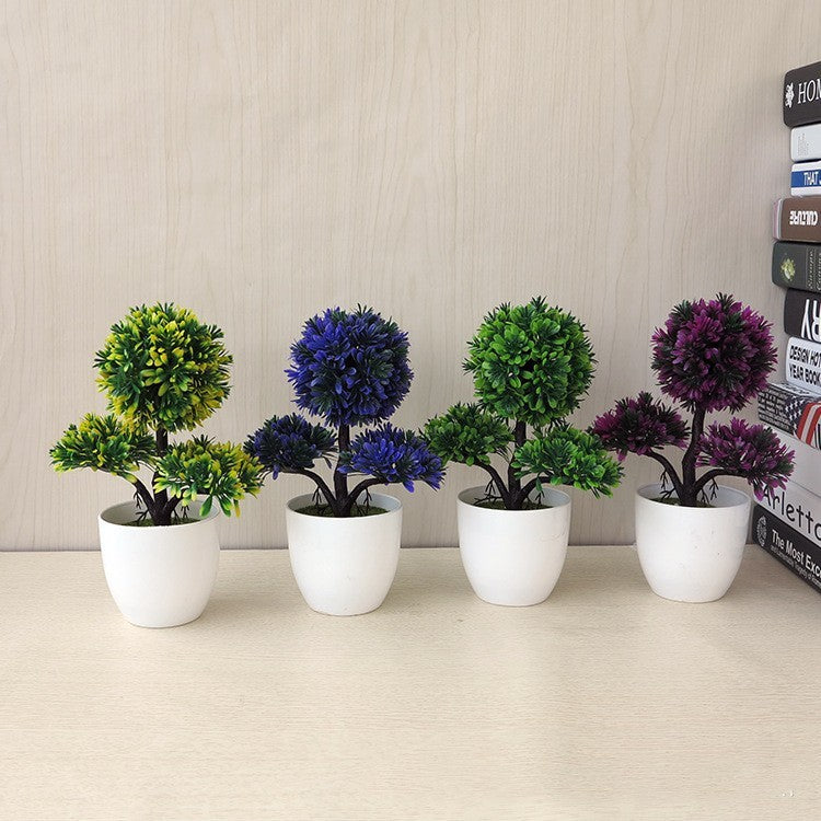 Artificial Bonsai Potted Plant — Desk Decor