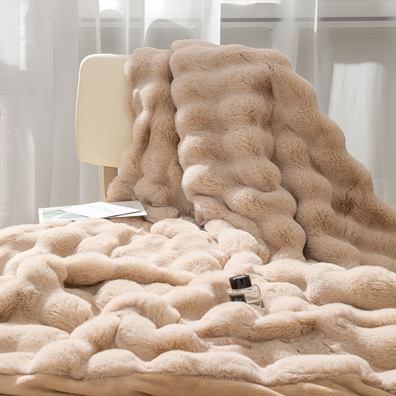 Soft Velvet Flannel Throw Blanket