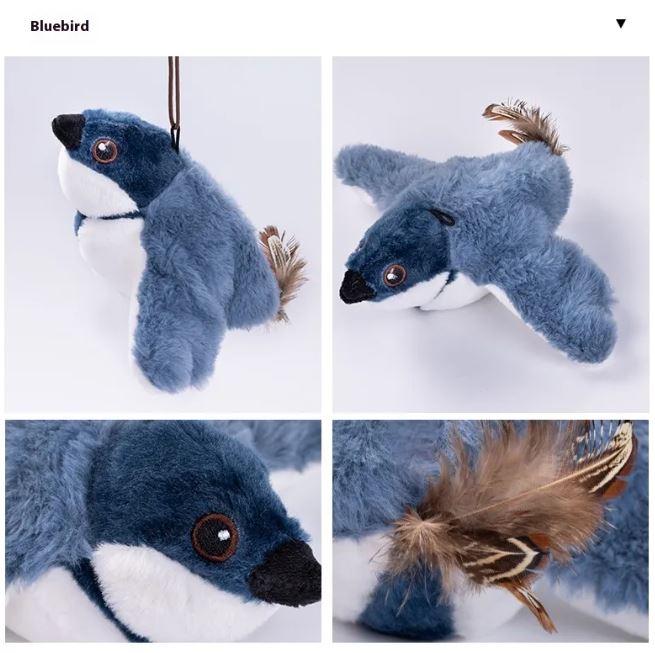 Flapping Bird Cat Toy — USB Rechargeable