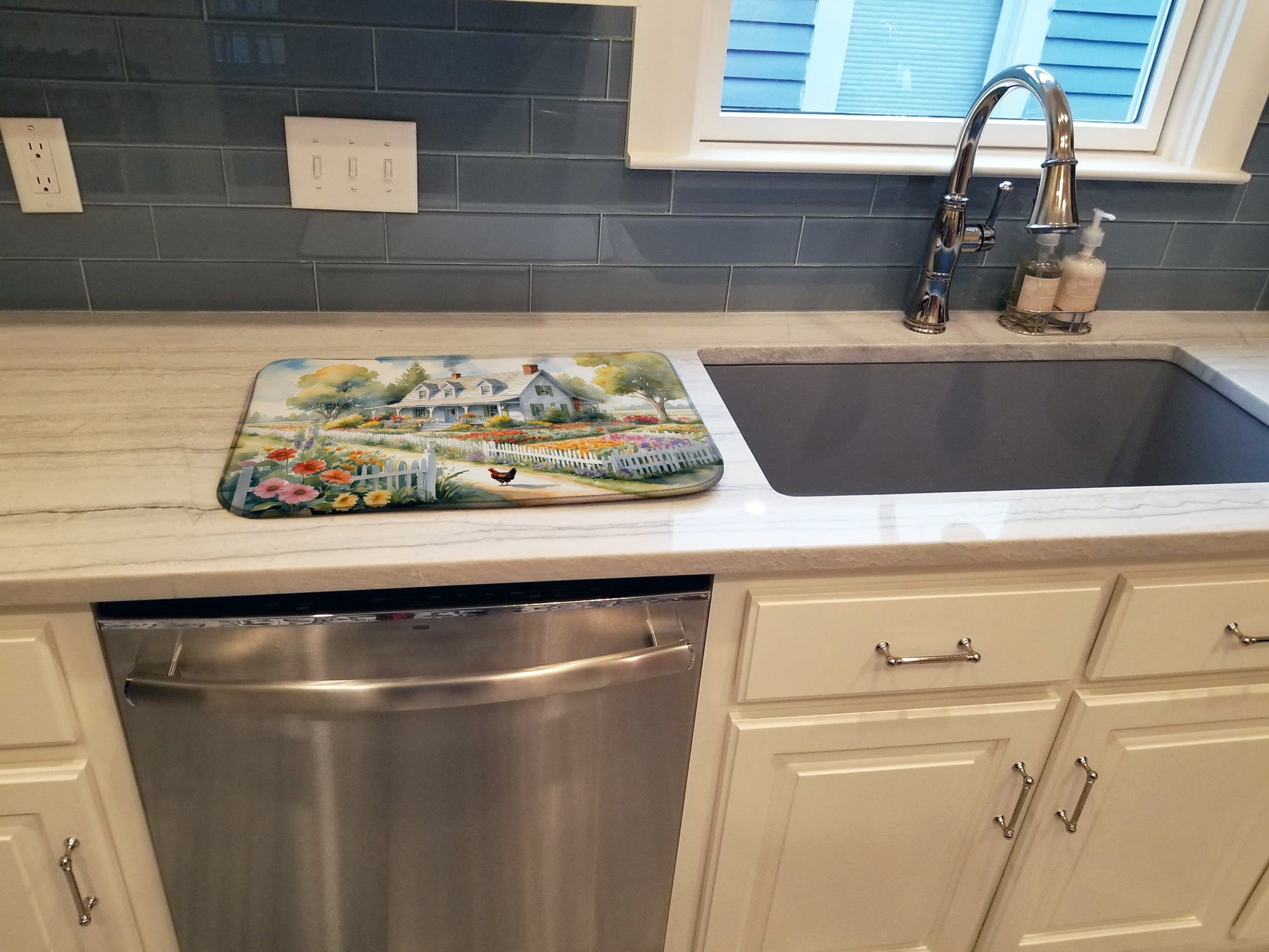 Chick Art Kitchen Drying Mat