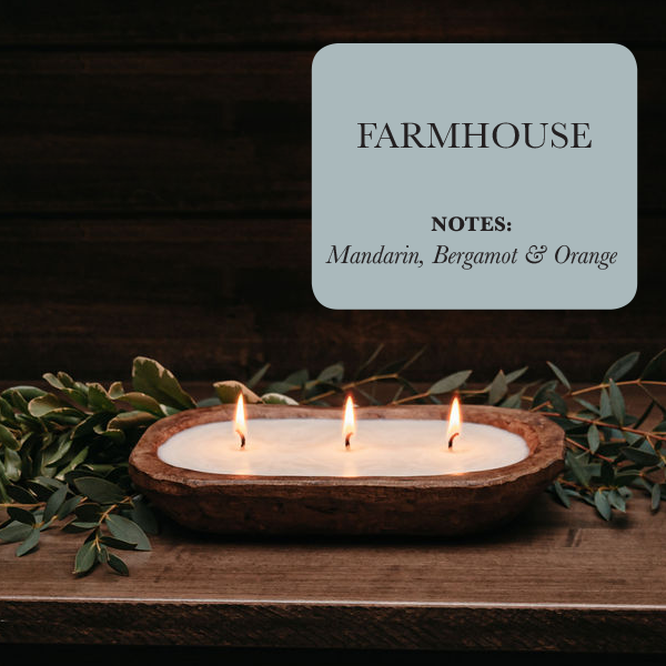 3-Wick Farmhouse Dough Bowl Candle
