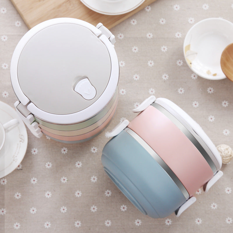 Japanese-Style Stainless Steel Insulated Lunch Box