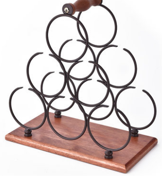 Bronze Countertop Wine Rack