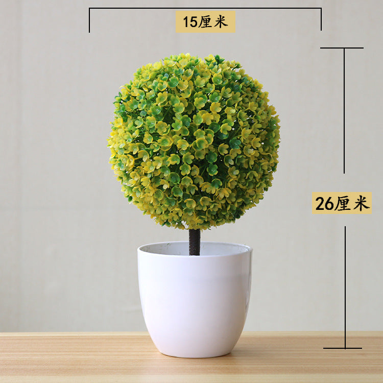 Artificial Bonsai Potted Plant — Desk Decor
