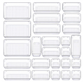 Clear Drawer Organizer Set — 25 Pieces