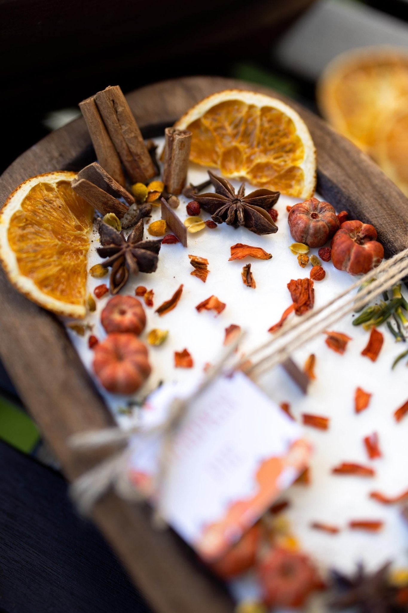 Large Wooden Pumpkin Candle – Autumn Season Home Decor